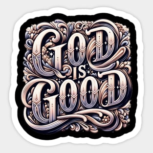 God Is Good Christian Gift Sticker